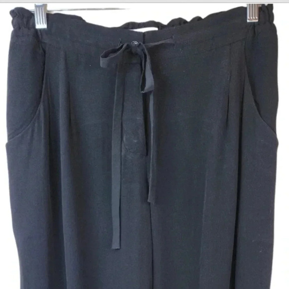 Wilfred Maraist black pants joggers drawstring pockets cuffed Size S - Picture 5 of 10